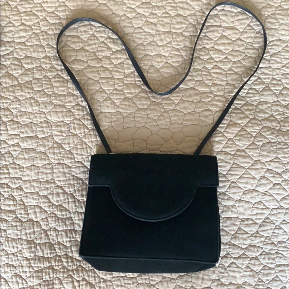 “Sandra Roberts” Suede handbag
